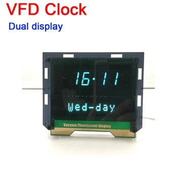 DYKB VFD Clock WIFI Timing CLOCK Digital LED Time Display Date / week Dual Screen Creative Home Desktop Clock DS3231 чип