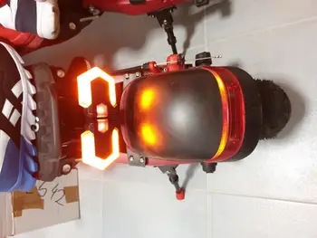 Електрически скутер Мигачи Предни Задни Светлини Умен Безжично Дистанционно Управление на Велосипед Светлина Колоездене Предупреждение LED Задна Светлина