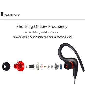 Roreta Жични Слушалки 3.5 мм earloop Стерео Спорт Бягане Музика на Слушалки с микрофон За Xiaomi Huawei Смартфон