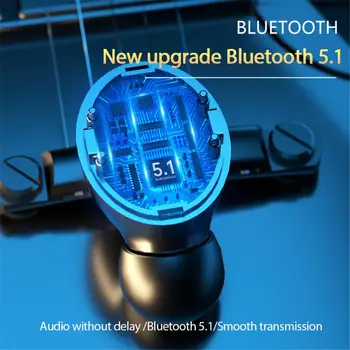 Ах италиански хляб! r7/8/9 Bluetooth 5.1 TWS Слушалки Heavy Bass 9D Стерео намаляване на шума Безжични Слушалки Спортни Водоустойчиви Слушалки За Телефон