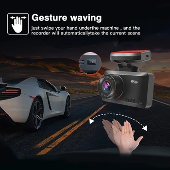 GPS Wifi Dash Cam 4K Dvrs За Автомобили Видеорекордер Автомобилна Камера Огледало на Преден И Заден Вида DVR Auto Register Parking Монитор