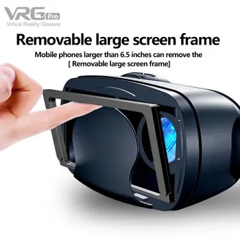 3D VR Очила VRG PRO Виртуална Реалност на цял Екран За 5-7 Сантиметра VR Очила Смартфон Широкоъгълен Преносим Каска Реалността Подарък
