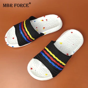 MBR FORCE New Slippers Women Summer Thick soft Bottom Indoor Home outdoor Casual man woman TPU Non-slip Sandy beach flip flop