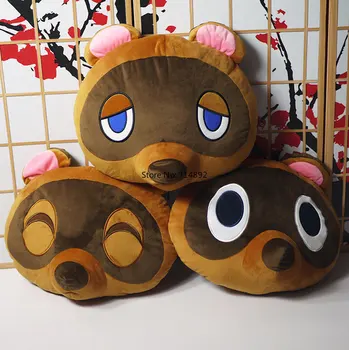 Animal Crossing Плюшен Аниме играчка Том Nook Mame Danuki Cosplay Кукла Възглавница със завързани Очи Лисица Очите Маска за подарък