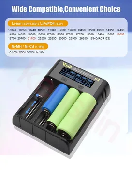 1.2 V Ni-Mh AAA Батерия 1100 mah с LCD дисплей Зарядно Устройство за 3.7 V Литиево-йонна Батерия 18650 14500 26650 1.2 v NI-Mh AA AAA