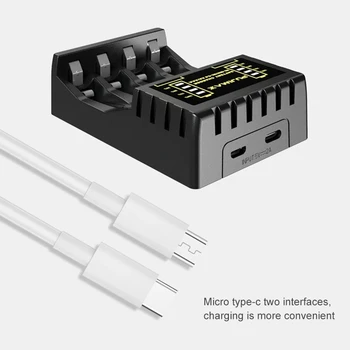 4 Слота Smart Electric Battery Charger Intelligent Fast LED Indicator USB Charger For AA/AAA Ni-MH/Ni-Cd Rechargeable Battery