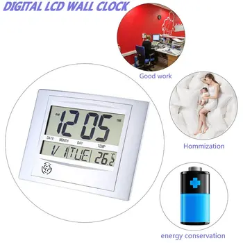 Електрически Безжичен Цифров LCD Дисплей, Настолни Часовници, Стенни Часовници Термометър метеорологичната станция на Вътрешната Температура Настолни Часовници за Продажби