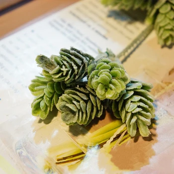 1 бр. 30 гола борова шишарка моделиране цвете сватбена фотосесия подпори декорация на дома зелени растения пластмасови моделиране ананасовая трева