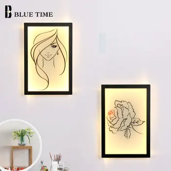 Стенен Лампа LED for Home Indoor Lighting Живопис Living Room Decoration Bedroom Wall Светлини for Bathroom