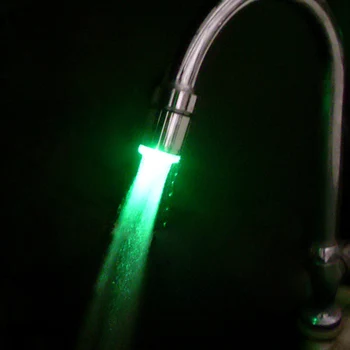 Light-up LED Water Faucet Changing Glow Kitchen, Shower Tap Water Saving Household Luminous Faucet Nozzle Head Bathroom Light