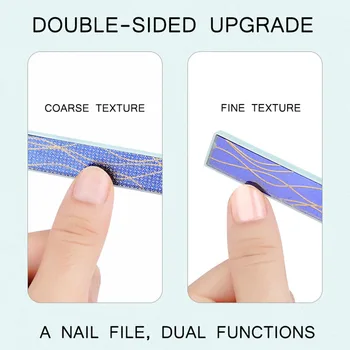 FlorVida 1 бр. Двойна Странична Дизайн Nano Crystal Nail Art Файлове И Буфери Комплект За Маникюр Полиране Инструменти Аксесоари 9*1,4 cm