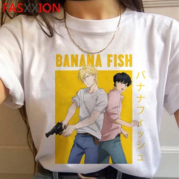Банан риба годишният топ тениска мъжете японски графичен тениски kawaii гръндж случайни топ тениски тениска kawaii