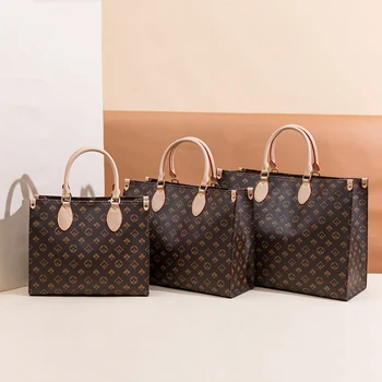Луксозен Нов Печатни Цвят Съвпадение Phopping Bag Дамска Чанта Мода Мъкна Чанти Голям Капацитет Чанти За едно Рамо