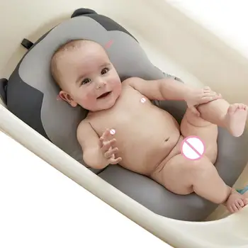 Baby Bath Shower Вана Pad Нескользящая Вана Седалка Подкрепа Мат Новородено Безопасността На Сигурността Вана Поддръжка Възглавница Сгъваема Мека Възглавница