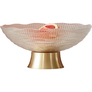 Лесен луксозен стил на водещата чиния красива масичка за чай стъклен поднос със сушени плодове без избледняване и без мирис онлайн червената творческа личност h