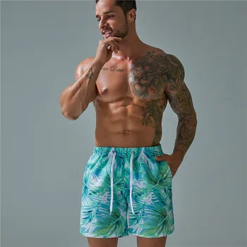 Мода Градиентный Цвят Дантела Плажни Шорти Мъже Casual Спорт Дишащи Къси Панталони Мъжки 2021 Лято Бягане бързо съхнещи Шорти