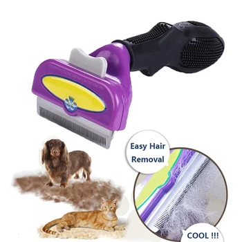 Куче Котка Аксесоари Пет Hair Shedding Гребен Cat Hair Remover Brush for Cats Hair Removal Гребен за котки Пет Supply