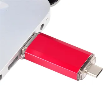 Flashion Type-C Smart Phone USB 2.0 Flash Drive 8G 16GB 32GB 64GB 128GB Metal Pen Устройства Wholesale Custom LOGO Memory Stick