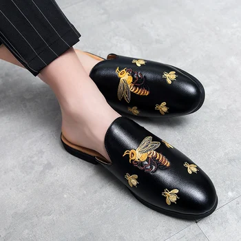 2020 Нова мода Мъжки лоферы Обувки са Удобни Мъжки Ежедневни обувки, Мокасини, Чехли Мъжки Обувки За шофиране апартамент пързалки