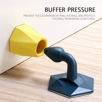 Mute Non-punch Силиконова рамка, която да Запушва Touch Toilet Wall Absorbation Door Plug Anti-bump Door Holder Gear Gate Resistance Stop Door