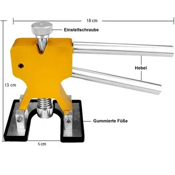 Безболезнен Инструмент За Ремонт на Вдлъбнатини Гребец За Премахване на Вдлъбнатини на Автомобила с Различни Размери са свързани с тръстики за Изтегляне на Вдлъбнатини