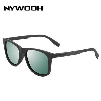Марка NYWOOH Мъжки Слънчеви очила Поляризирани Слънчеви Очила Ретро Водача Шофиране Очила с UV400 Черни Очила