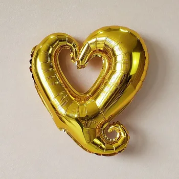 5шт Ден, Свети Валентин, Сватба и рожден Ден Украси, 18-цолови Любов във формата на Сърца-балони