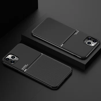 За Xiaomi Mi 8 9 10 Lite Mi Note 10 9T 10T Pro SE Case Кожена Текстура Магнитна Автомобили плоча Делото За Xiaomi Mi Note 10 Case