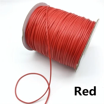 0.5 мм и 0.8 мм 1 мм 1.5 мм 2 мм Вощеный хлопчатобумажный кабел Въже Вощеная конец Кабел Ред Каишка Колие Въже За Бижута