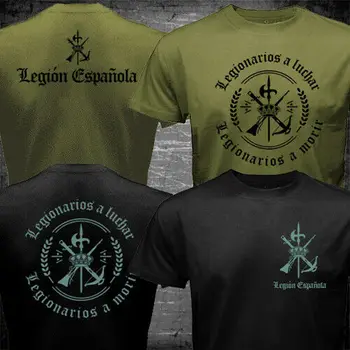 Spain Foreigh Legion Spanish Espanola Tercio Army Военна Фланелка. Годишно в памучна Мъжка Тениска С Къс Ръкав и Кръгло Деколте New S-3XL