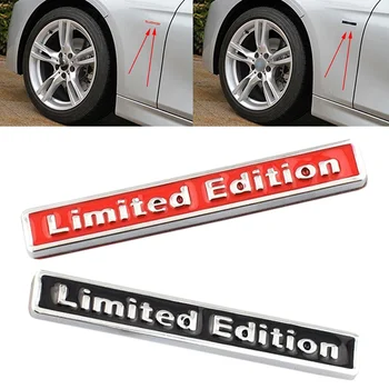 1 Бр Авто Бижута и Аксесоари Червено/Черно 3D Limited Edition Лого Метална Емблема на Иконата на Стикер за Автомобил Stlying Багажника Стикер Покритие