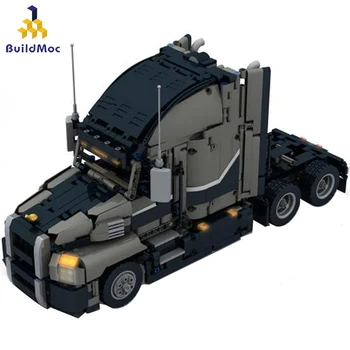 BuildMoc 12660 high-tech Engineering Dump Truck Building Blocks Vehicle Car Bricks Set Educational САМ Toys for Children Бойс