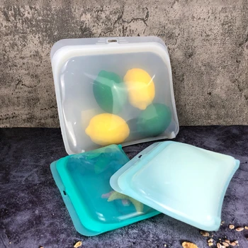 Трицветна Многонационален Нагревателен Хранително-вкусовата Чанта Силикон Вакуум Хранително-вкусовата Чанта За Съхранение на Кухненски Контейнер За Съхранение на Опаковъчни торбички