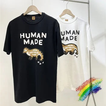 2021ss HUMAN MADE T-shirt Men Women 1:1 Fashion T shirt в slub Cotton Top Tees