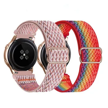 20 мм и 22 мм Найлонови въжета за Xiaomi Mi Watch Color Strap Плетени Гривни за xiaomi haylou Ls02/solar Ls05 Solo Loop Ръчен Колани