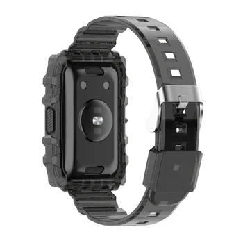 За Huawei Watch Fit Каишка Силикон Каишка Каишка за часовник Glacier Прозрачен Каишка Гривна correa за huawei smart-fit watch каишка
