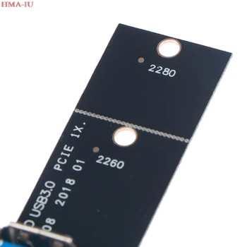 M. 2 To PCI-E Channel USB 3.0 Transfer PCI-E Странично Card Adapter For Mining Machin