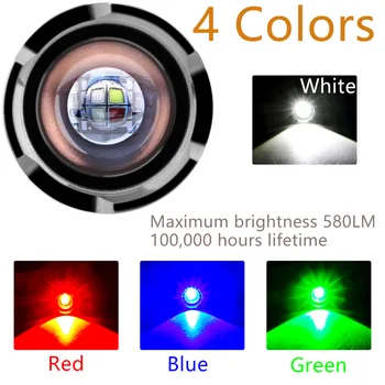 Пътен UV Фенерче Led Zoom Multi Color RGBW Акумулаторна Батерия С Нежна Пръчка За Риболов, Къмпинг Купоните за Аварийно Осветление