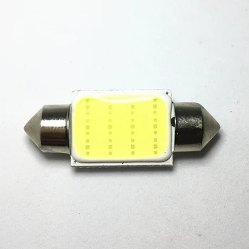 10x Festoon 31mm 36mm 39мм 41/42 милиметра C10W C5W COB LED лампи за наем, Регистрационен номер Интериор Светлина за Четене 6500K 12SMD 12V Бял