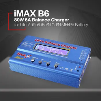 IMAX B6 80W 6A Lipo NiMH, Li-ion Ni-Cd RC Balance Charger 10W 2A Разрядник с адаптер 15V/6A AC/DC, Батерии за RC Модели