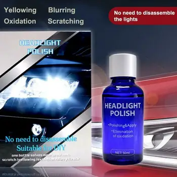 9H Car Headlight План Clean Retreading Agent Spray Polish Repair Fluid Light Car Cleaner Scratch Remover Repair Liquid
