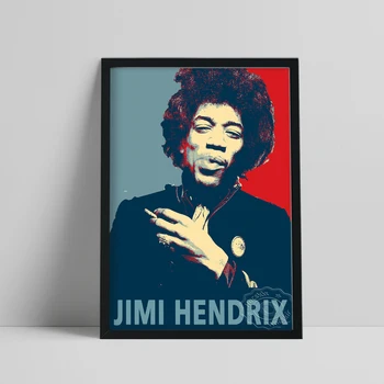 На американския китарист Джими Хендрикс Плакат, Фенове на Поп Музиката на Хендрикс Коллекционируют Художествени Надписи, Винтажное Платно Изкуство Живопис Начало Декор на Стените