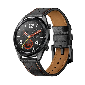 Huawei gt watch band за Samsung Galaxy watch 46мм/Gear S3 Frontier Classic каишка 22 мм и каишка за часовник Гривна от естествена кожа