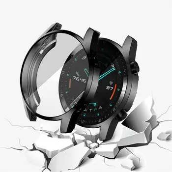 TPU Case for HUAWEI watch GT 2 46мм каишка band soft Plated All-Around Screen Protector cover броня huawei Watch 2 pro/GT2 46 мм
