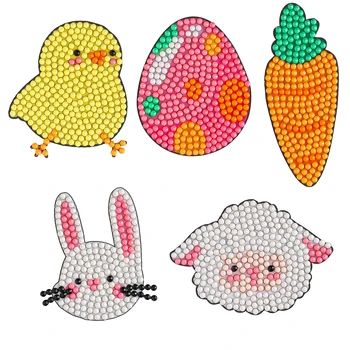 Сладко Caoon Diamond Живопис Stickers For Children Mosaic Кристал Sticky by Number Занаятите Kit For Kids Собственоръчно Dertcoration