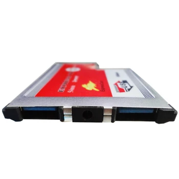 2 Двойна Порта USB 3.0 ХЪБ Express Card ExpressCard 54 мм Скрит Вътре в USB3.0 Адаптер ASMedia ASM1042 Чип За Лаптоп на НОВ Лаптоп
