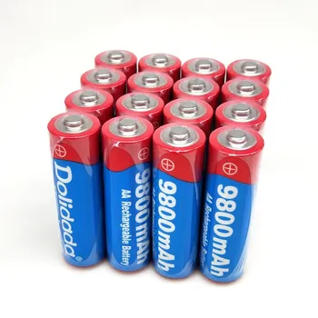 4~20 броя AA батерия 9800mah 1.5 V Нова алкална батерия за led light играчки mp3