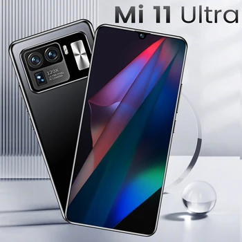 2021 най-Новият Горещ Продаваният Mi 11 Ultra 8+256GB Andriod10 Телефон MTK6889 10 Основната 6800mAh Big Battery 16+32MP Смартфони, 5G и 4G LTE