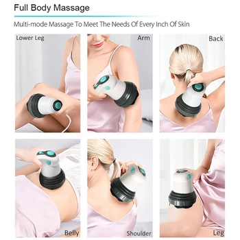 Хапче За Отслабване Massager Roller Handheld Anti Cellulite Massager Electric Full Body Infrared Massage For Arm Leg Hip Belly Fat Отстраняване