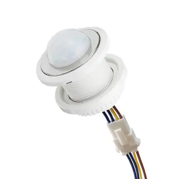 Кухненски Шкаф PIR Сензор Детектор за Интелигентен Превключвател 85-265 В Автоматичен светлинен Сензор PIR за Откриване на Инфрачервен 220 В LED Сензор за Движение H2C8